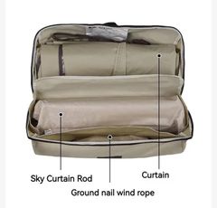 Tăng che nắng dã ngoại Naturehike NH19TM004 - Keo Titan đen