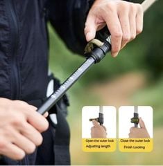 Gậy leo núi Carbon siêu bền Naturehike CNK2300DS010