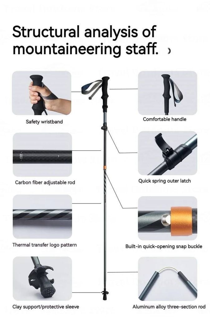 Gậy leo núi siêu nhẹ Naturehike chính hãng