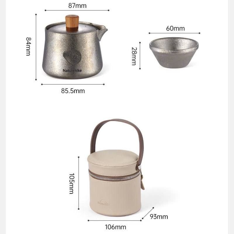 Ấm trà Titanium Naturehike Glamping CNK2450CF025