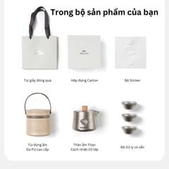 Ấm trà Titanium Naturehike Glamping CNK2450CF025