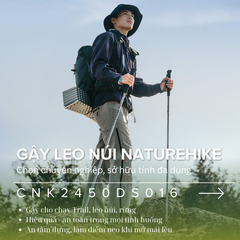 Naturehike CNK2450DS016 - Gậy leo núi nhôm siêu nhẹ khi leo núi, chạy Trail