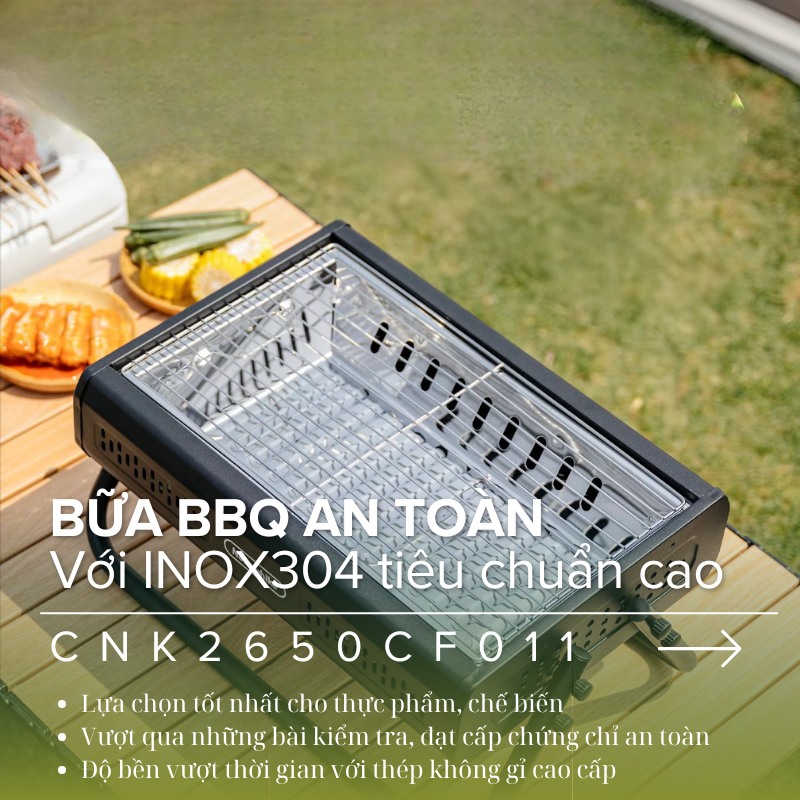 Bếp nướng BBQ để bàn Naturehike CNK2650CF011