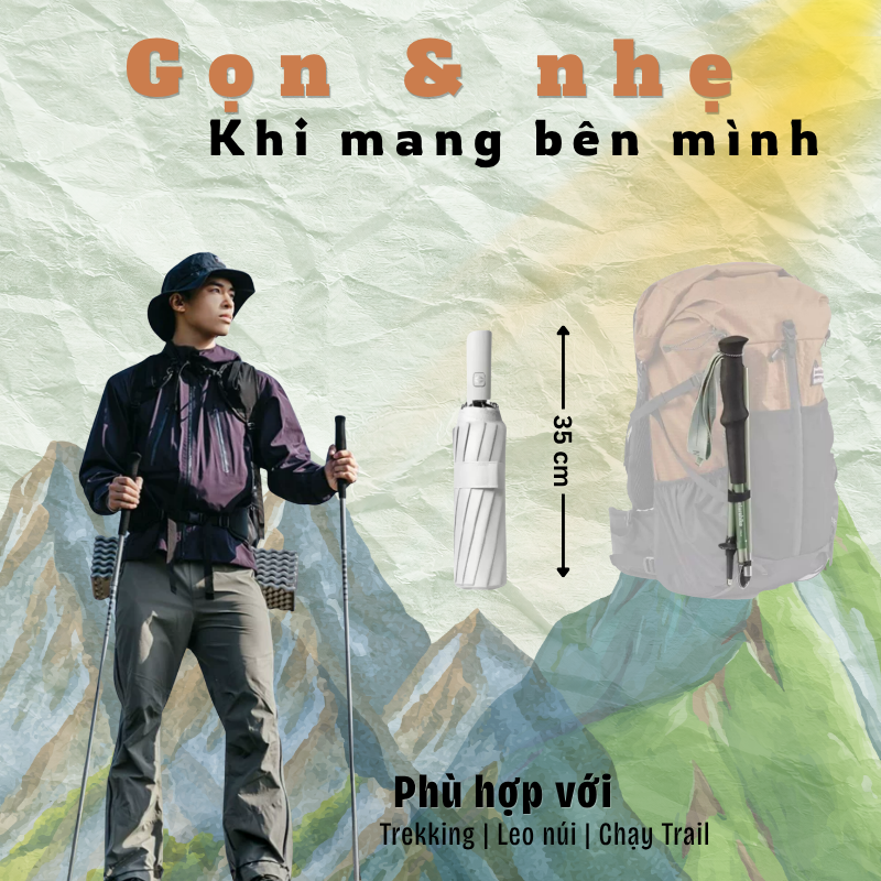 Naturehike CNK2450DS016 - Gậy leo núi & chạy Trail gấp gọn