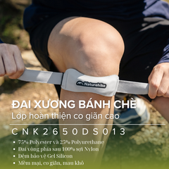 Đai hỗ trợ xương bánh chè Naturehike CNK2650DS013 chạy bộ, bóng rổ, bóng chuyền