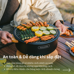 Bếp nướng than hoa để bàn tròn Naturehike CNK2550CF010