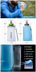 Bình đựng nước du lịch Naturehike NH61A065-B 750ml