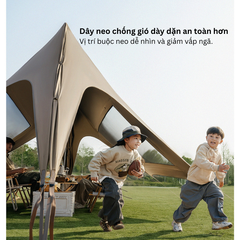 Tăng dã ngoại trung tâm Naturehike CNK2650WS023 chống nóng với keo Titan đen