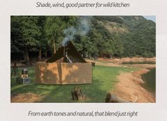Bình phong chắn gió bên lều Glamping Naturehike NH20TM088