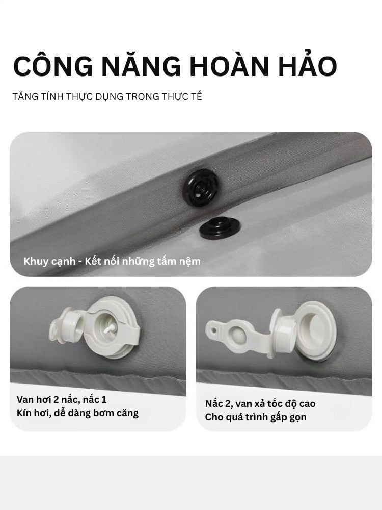 Đệm hơi cá nhân siêu nhẹ Naturehike Libamboo CNK2450WS034