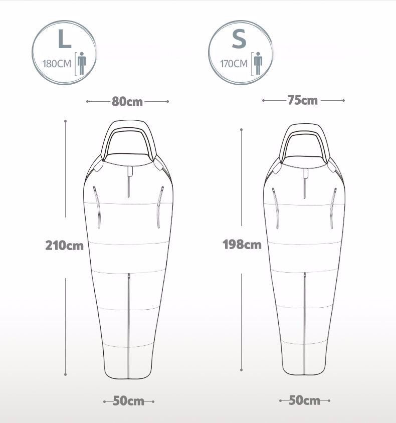 Túi ngủ du lịch, phượt chống nước NatureHike NH16R200-X