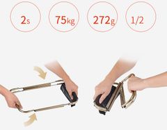 Ghế xếp gọn mini, chất liệu hợp kim Nhôm siêu nhẹ NatureHike NH17Z012-L