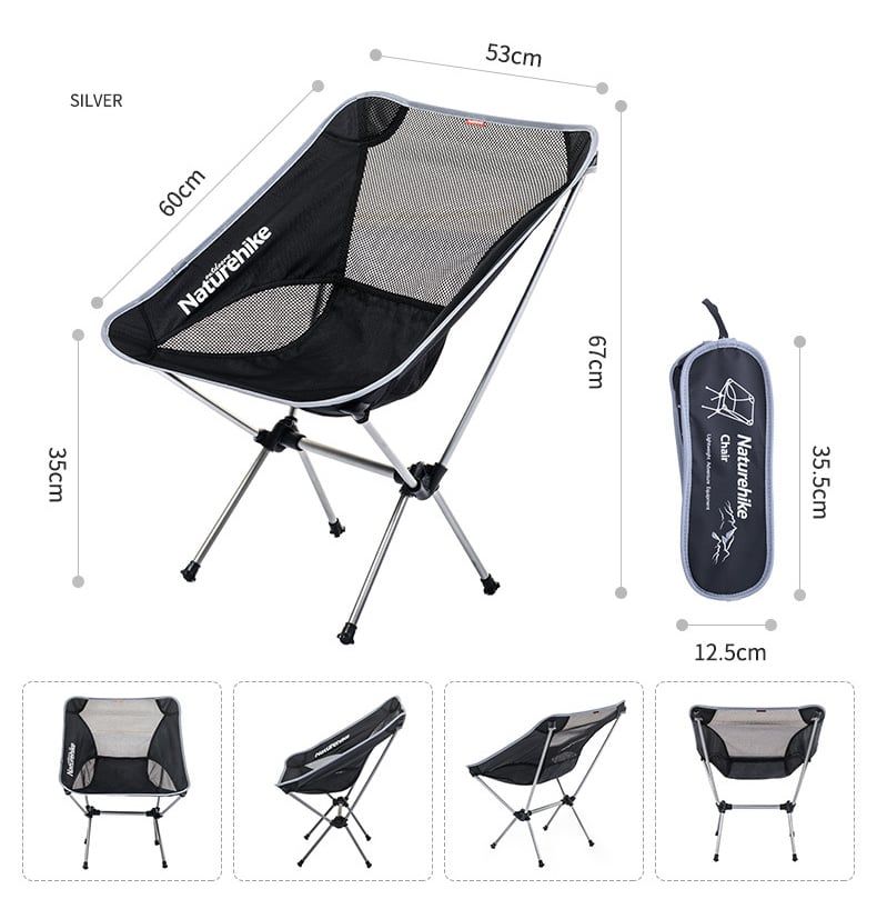 Ghế xếp du lịch gấp gọn, xách tay tiện lợi NatureHike NH15Y012-L