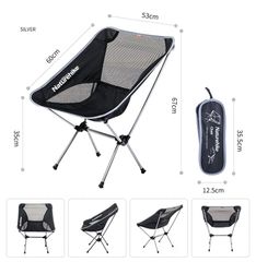 Ghế xếp du lịch gấp gọn, xách tay tiện lợi NatureHike NH15Y012-L