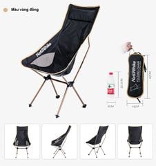 Ghế xếp thư giãn, đi câu cá, cắm trại NatureHike NH17Y010-L