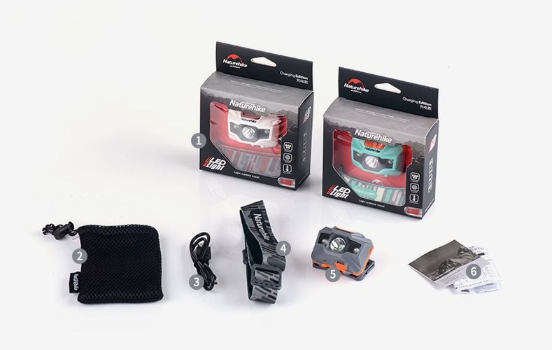 Đèn pin đội đầu siêu sáng sạc USB NatureHike NH00T002-D