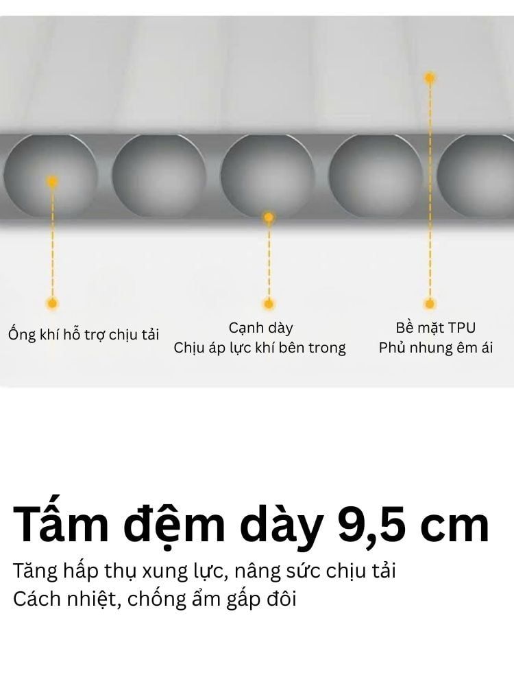 Đệm hơi cá nhân siêu nhẹ Naturehike Libamboo CNK2450WS034