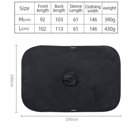 Áo mưa cánh dơi Naturehike NH20FS005 sử dụng du lịch, dã ngoại