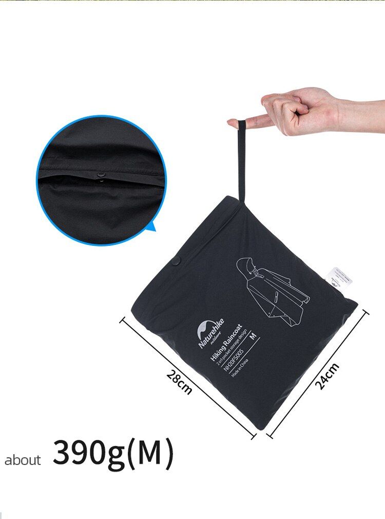 Áo mưa cánh dơi Naturehike NH20FS005 sử dụng du lịch, dã ngoại