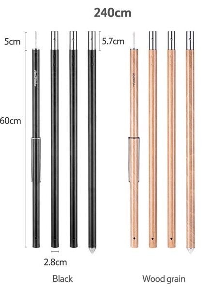 Sào chống tăng hợp kim nhôm NH20PJ040 có giá treo đèn