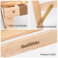 Bàn gỗ gấp gọn đi dã ngoại NatureHike NH19JJ087