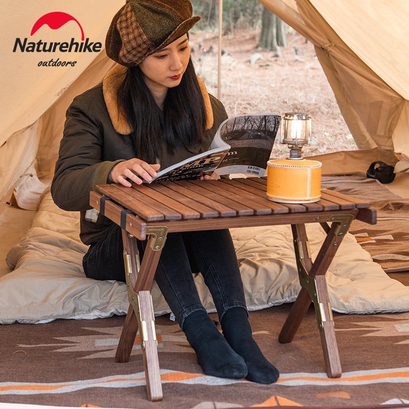 Bàn gỗ óc chó gấp gọn Naturehike NH21JJ001