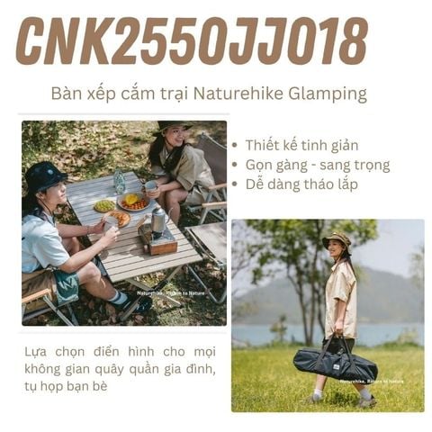 Naturehike CNK2550JJ018 - Bàn cắm trại đa năng, tiện lợi