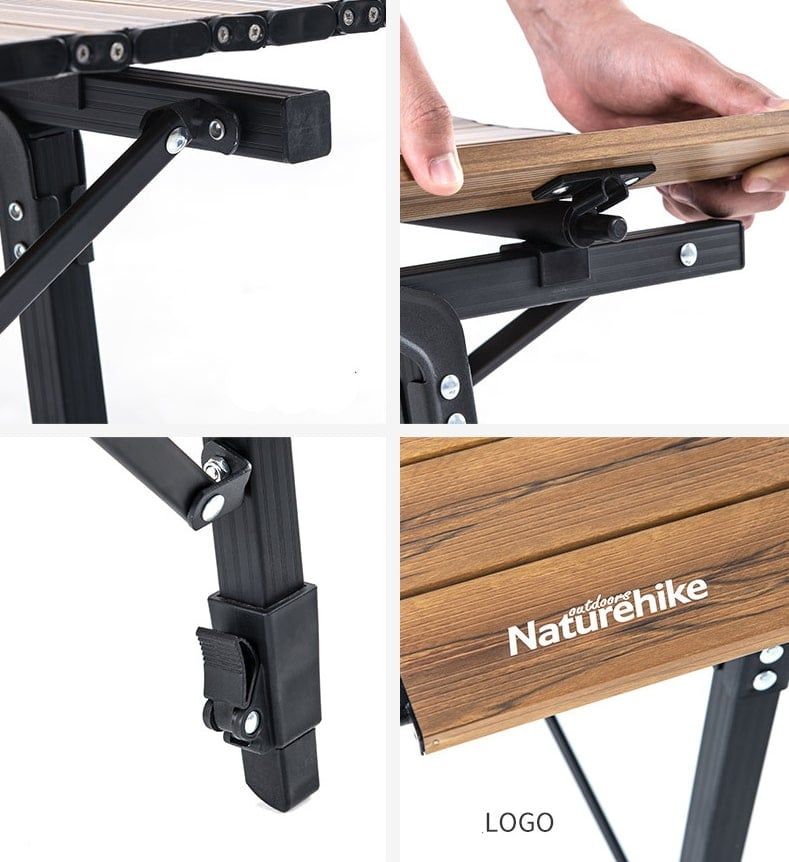 Bàn xếp Du lịch, Picnic, Cắm trại phong cách Vintage NatureHike NH19Z003-D