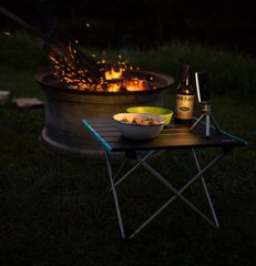 Bàn xếp Inox gấp gọn đi cắm trại, câu cá NatureHike NH19Z008-Z