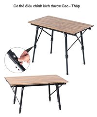 Bàn xếp Du lịch, Picnic, Cắm trại phong cách Vintage NatureHike NH19Z003-D