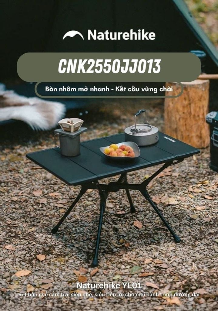 Bàn xếp nhôm cắm trại Naturehike CNK2550JJ021 - YL01