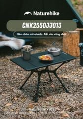 Bàn xếp nhôm cắm trại Naturehike CNK2550JJ021 - YL01