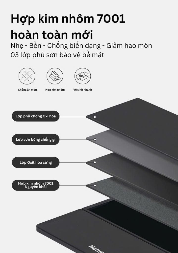 Bàn xếp nhôm cắm trại Naturehike CNK2550JJ021 - YL01