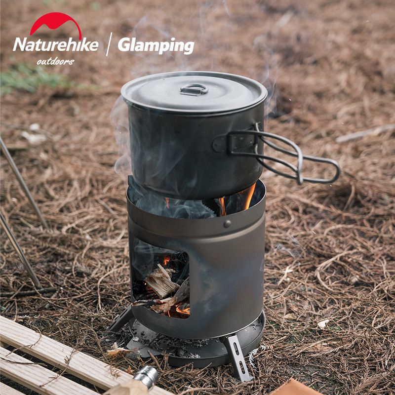 Bếp củi Titanium Naturehike NH20RJ005 mini mang đi cắm trại