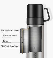 Bình nước giữ nhiệt kèm cốc tiện lợi 500ml NatureHike NH17S020-B