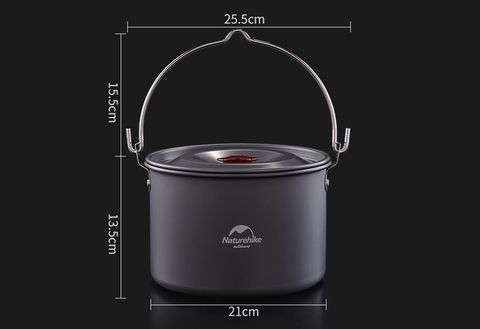 Bộ nồi dã ngoại, đun nước, nấu nướng ngoài trời NatureHike NH17D021-G