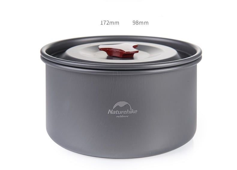 Bộ nồi đi phượt, nấu ăn gọn nhẹ 3 chiếc NatureHike NH15T203-G