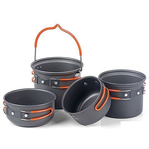 Bộ nồi du lịch Naturehike NH18T018-G 4 sản phẩm chất lượng, gọn nhẹ, dễ sử dụng