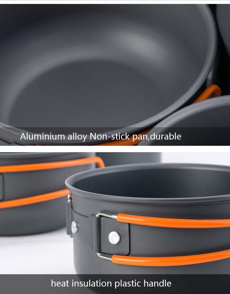Bộ nồi du lịch Naturehike NH18T018-G 4 sản phẩm chất lượng, gọn nhẹ, dễ sử dụng