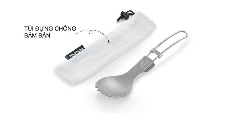 Thìa dĩa du lịch không gỉ, gấp gọn tiện lợi NatureHike NH18C001-J