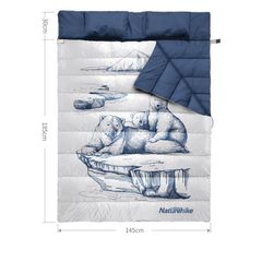 Túi ngủ 2 con gấu Naturehike NH19S016-D dành cho cặp đôi