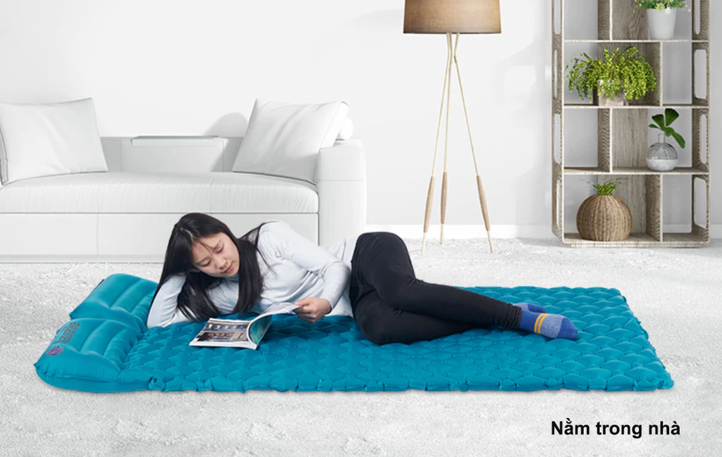 Đệm bơm hơi có gối, chống nước cho 2 - 3 người NatureHike NH17Q020-D