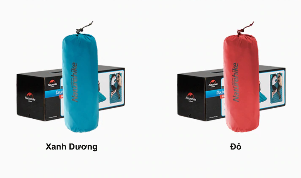 Đệm bơm hơi có gối, chống nước cho 2 - 3 người NatureHike NH17Q020-D