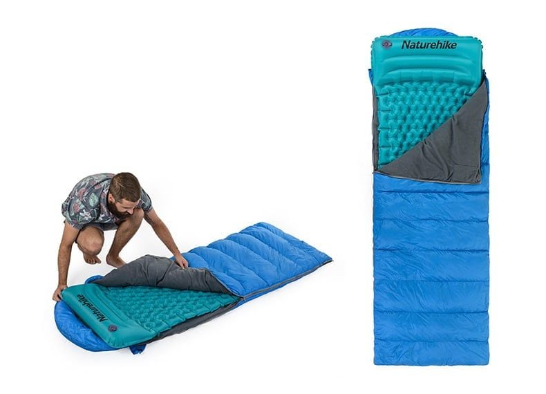 Đệm bơm hơi có gối, gấp gọn xách tay NatureHike NH17T024-T