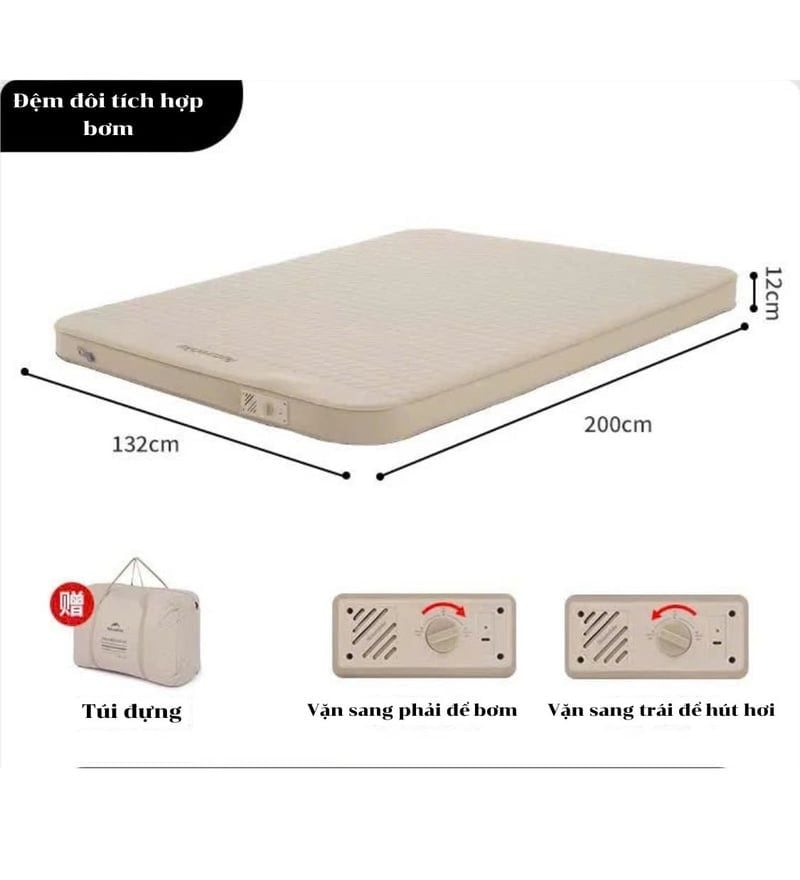 Đệm bơm hơi tích hợp Naturehike CNK2300WS011