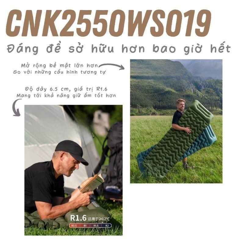 Đệm hơi siêu nhẹ Naturehike CNK2550WS019 - FC01
