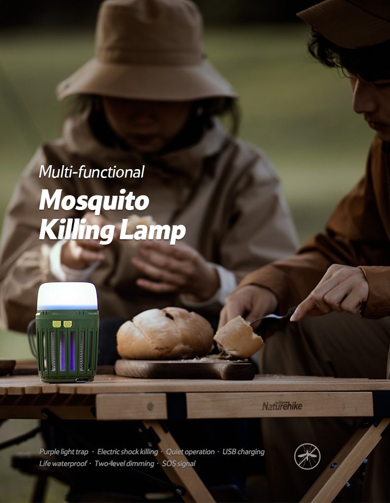 Đèn dã ngoại Naturehike NH20ZM003 có tính năng diệt muỗi