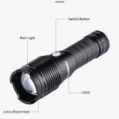Đèn pin chiếu xa siêu sáng NatureHike NH20ZM009