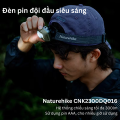 Đèn pin đội đầu siêu nhẹ Naturehike CNK2300DQ016