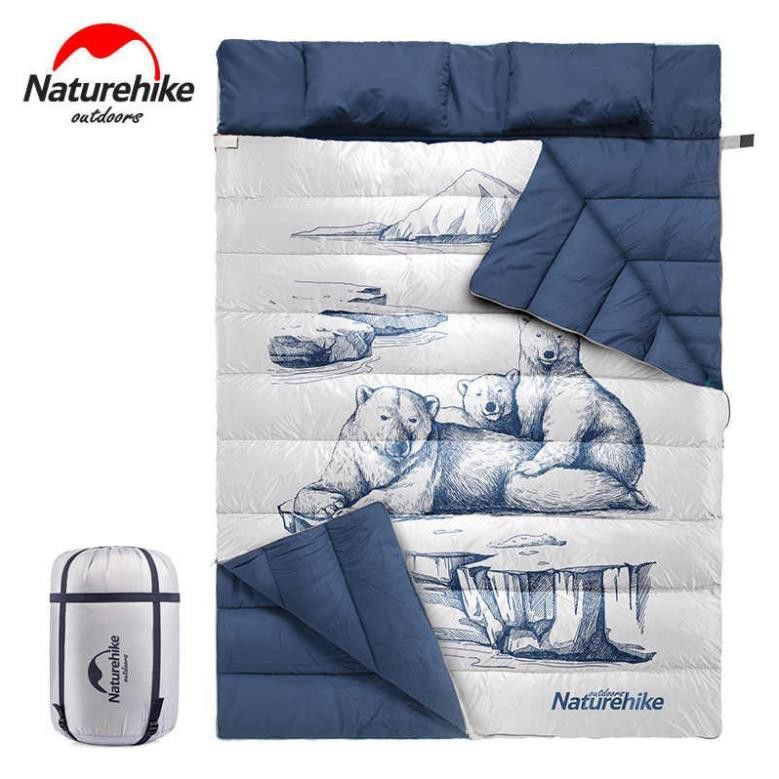 Túi ngủ 2 con gấu Naturehike NH19S016-D dành cho cặp đôi